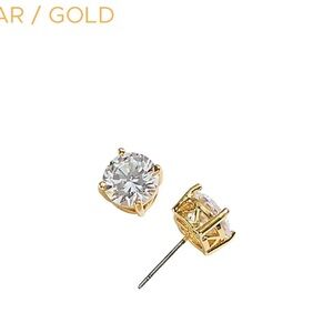 Park Lane Gold and Clear Crystal Earrings